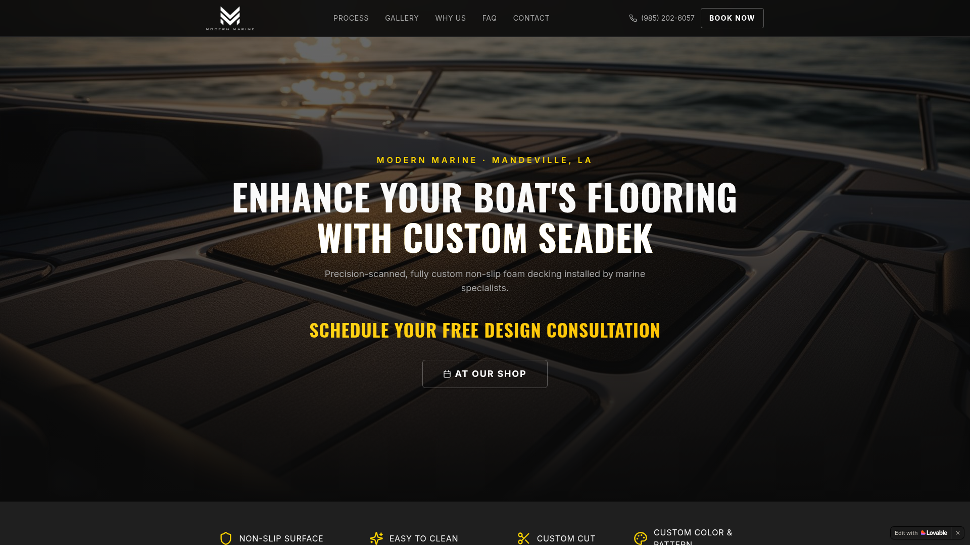 Modern Marine — Sea Deck landing page template